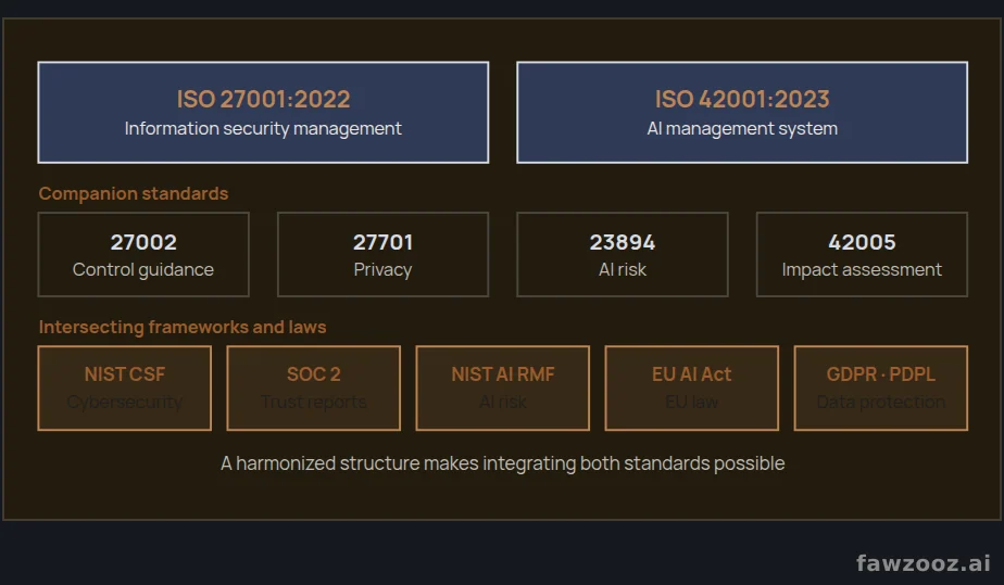 The standards map: from information security to AI governance