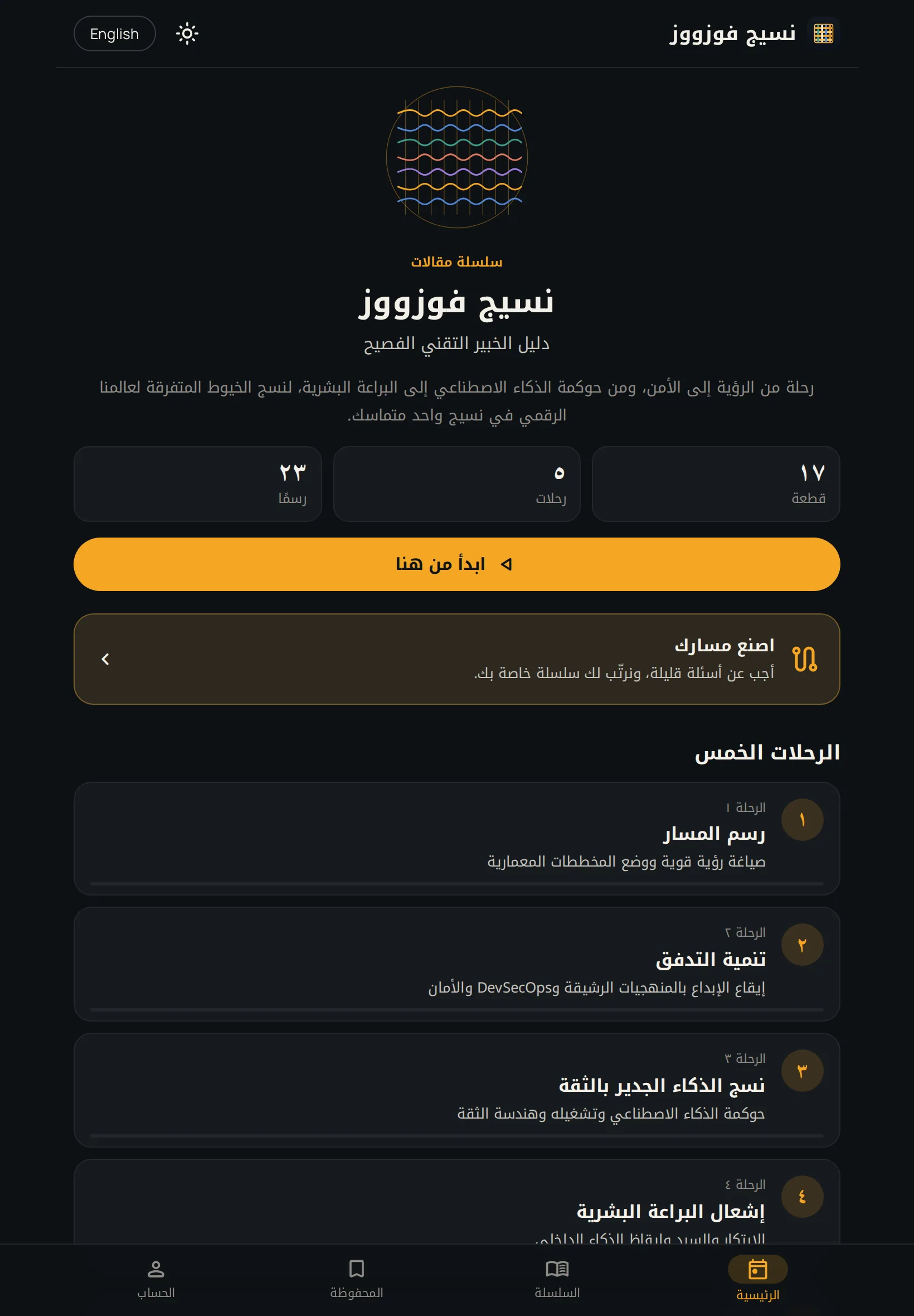 نسيج فوزووز: على الجهاز اللوحي