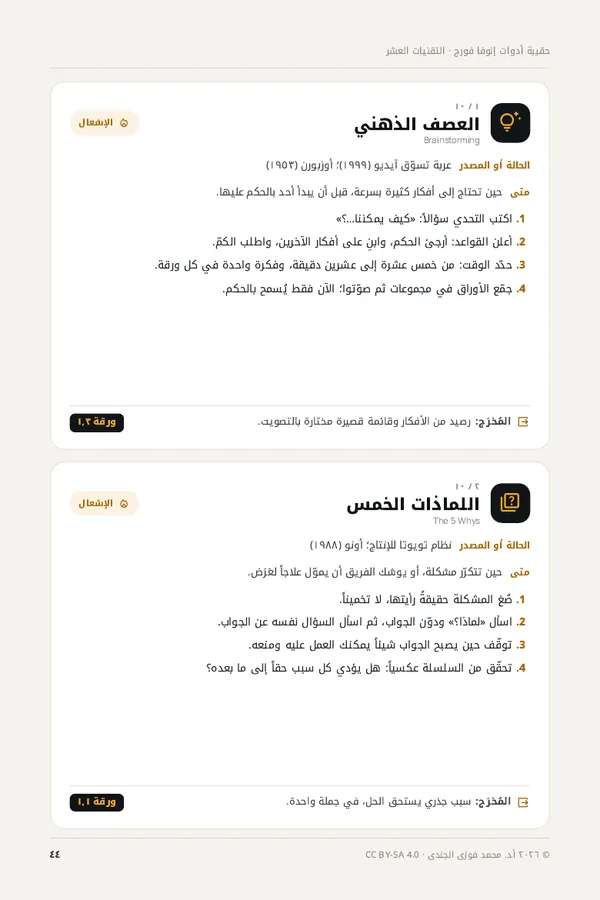 بطاقات التقنيات
